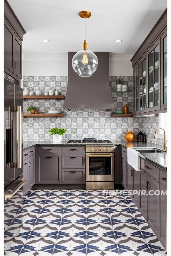 Geometric and Glass Touches for Modern Kitchen Geometric and Glass Touches for Modern Kitchen