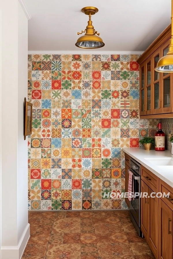 Geometric Floral Tile Designs Geometric Floral Tile Designs