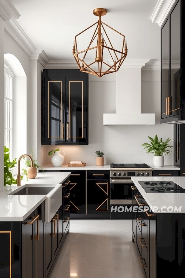 Glamorous Art Deco Scandinavian Kitchen Glamorous Art Deco Scandinavian Kitchen