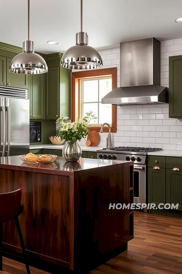 Glossy Dark Wood Island in Classic Design Glossy Dark Wood Island in Classic Design