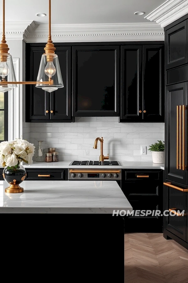 Golden Accents in Classic Kitchen Design Golden Accents in Classic Kitchen Design