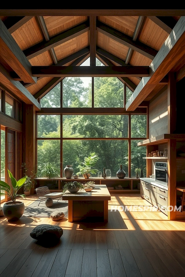Greenery Natural Stones in Tranquil Space Greenery Natural Stones in Tranquil Space
