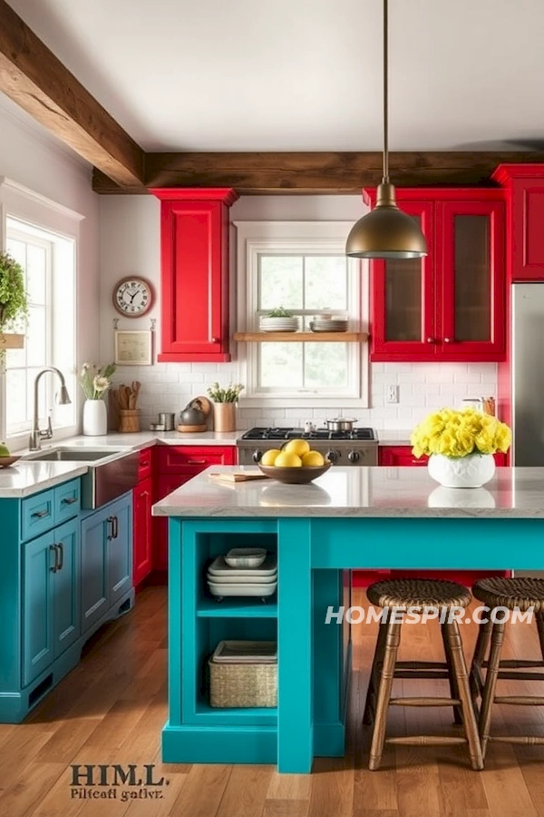 Harmonious Color Blend in Farmhouse Kitchen Harmonious Color Blend in Farmhouse Kitchen
