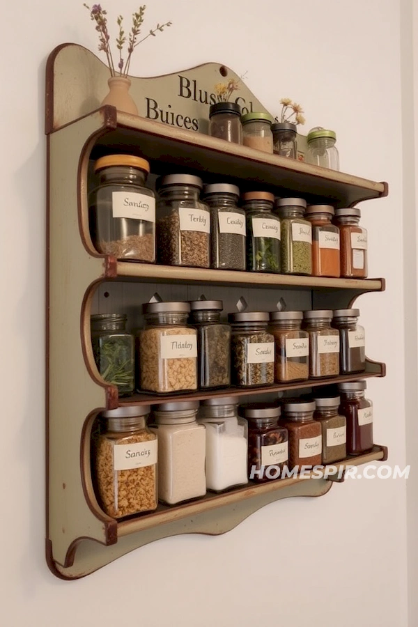 Herb and Spice Vintage Display Herb and Spice Vintage Display