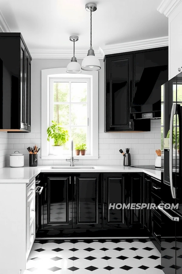 Herb Garden Accent in Monochrome French Design Herb Garden Accent in Monochrome French Design