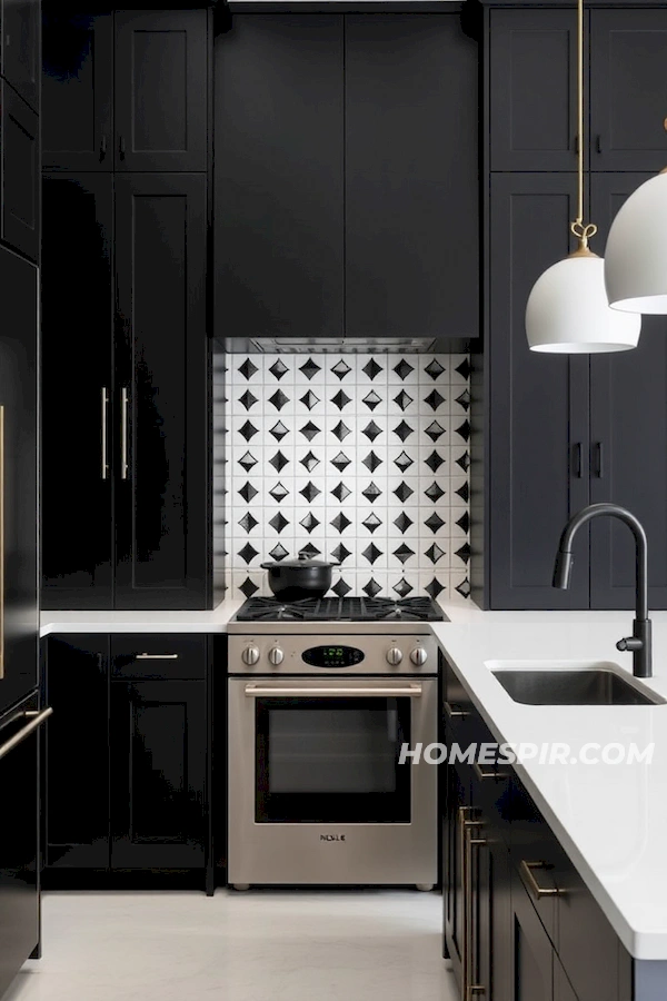 High Impact Minimalist Kitchen Design Monochrome High Impact Minimalist Kitchen Design Monochrome