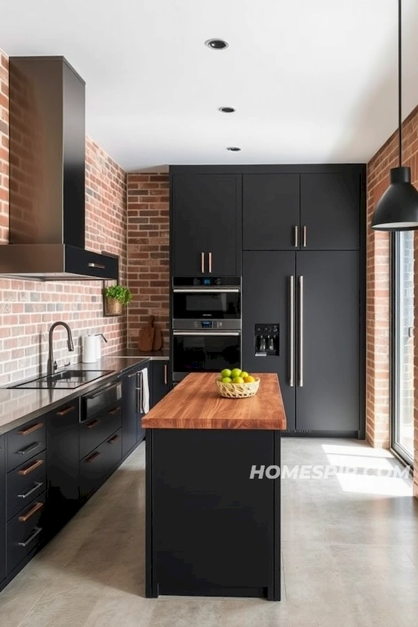Industrial Elements in Modern Minimalist Kitchen Industrial Elements in Modern Minimalist Kitchen