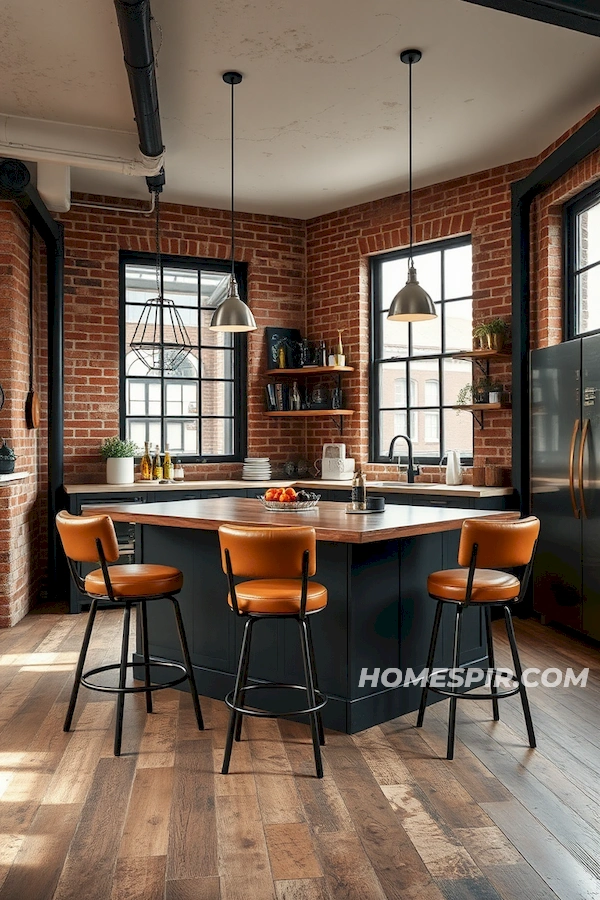 Industrial Elements Meet Cozy Warmth in Kitchen Industrial Elements Meet Cozy Warmth in Kitchen