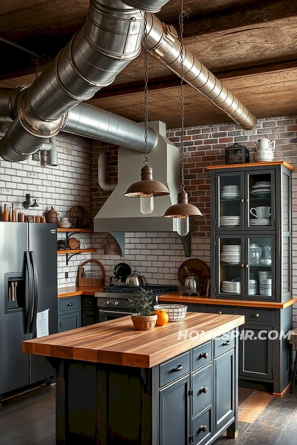 Industrial Elements with Vintage Charm in Kitchens Industrial Elements with Vintage Charm in Kitchens