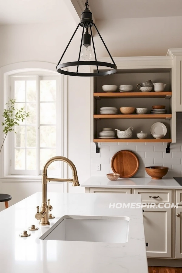 Industrial Lighting and Antique Dishware Blend Industrial Lighting and Antique Dishware Blend