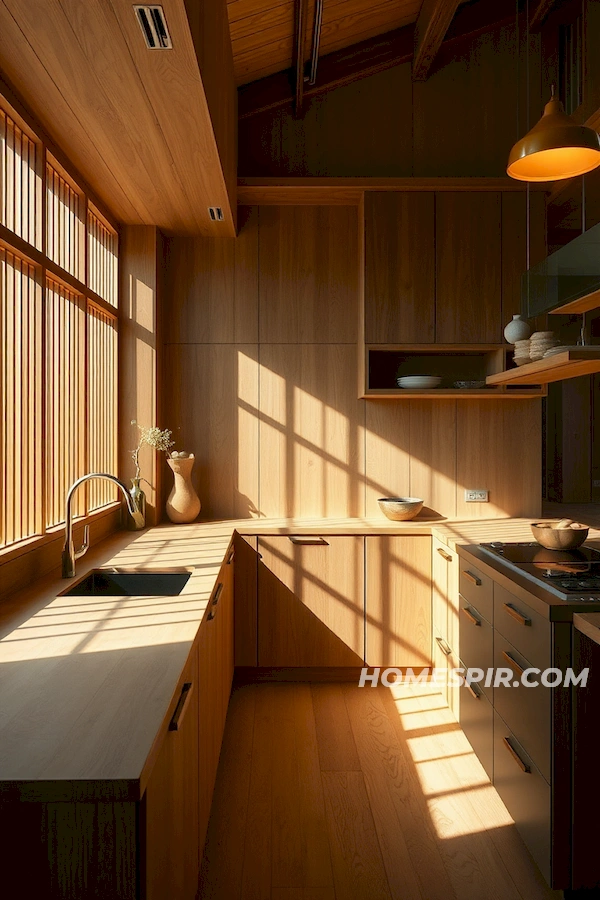 Innovative Wooden Joinery in Japanese Kitchen Innovative Wooden Joinery in Japanese Kitchen