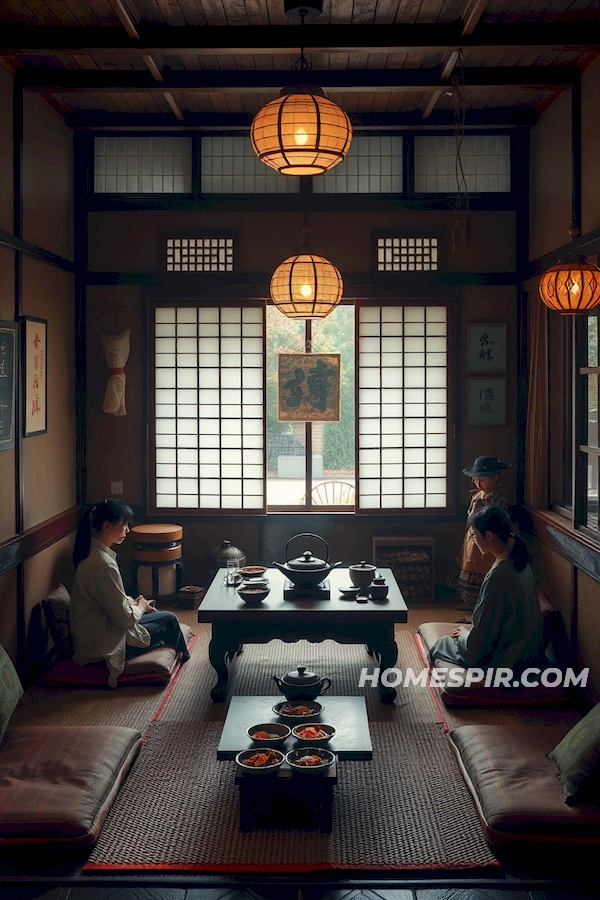Intimate Setting in Japanese Kitchen Design Intimate Setting in Japanese Kitchen Design