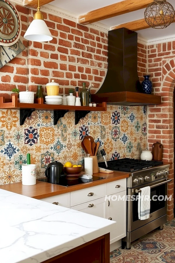 Intricate Tile Patterns Bohemian Kitchen Intricate Tile Patterns Bohemian Kitchen