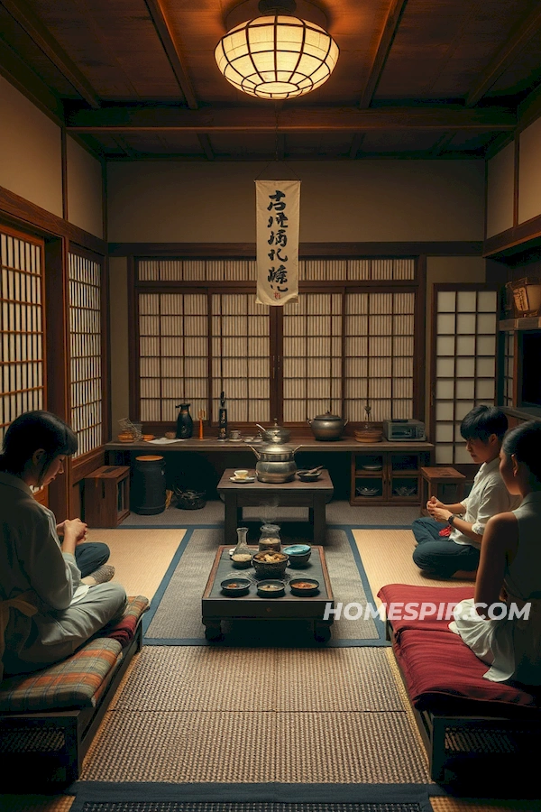 Japanese Kitchen with Peaceful Teahouse Vibe Japanese Kitchen with Peaceful Teahouse Vibe