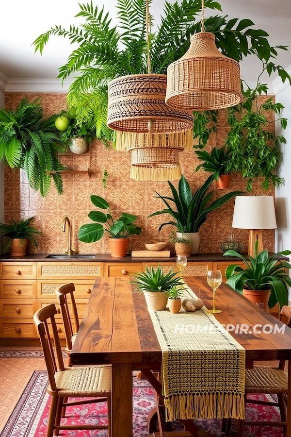 Jungle Themed Boho Kitchen Jungle Themed Boho Kitchen