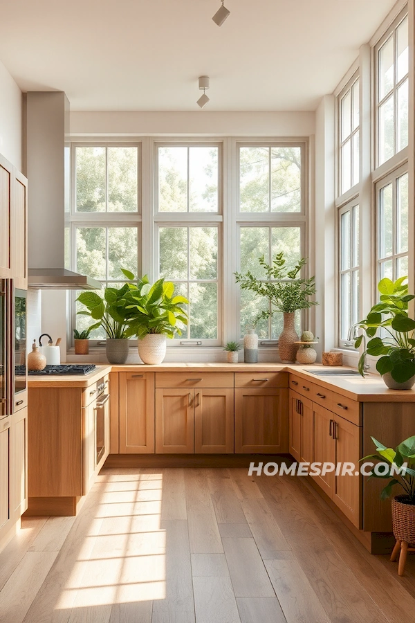 Light Oak Floor and Earth-Toned Cabinets Featured Light Oak Floor and Earth-Toned Cabinets Featured