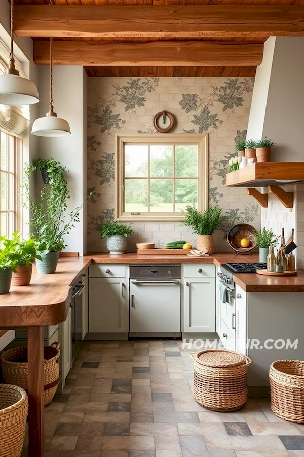 Live-Edge Wood and Earth Tones in Eclectic Kitchens Live-Edge Wood and Earth Tones in Eclectic Kitchens