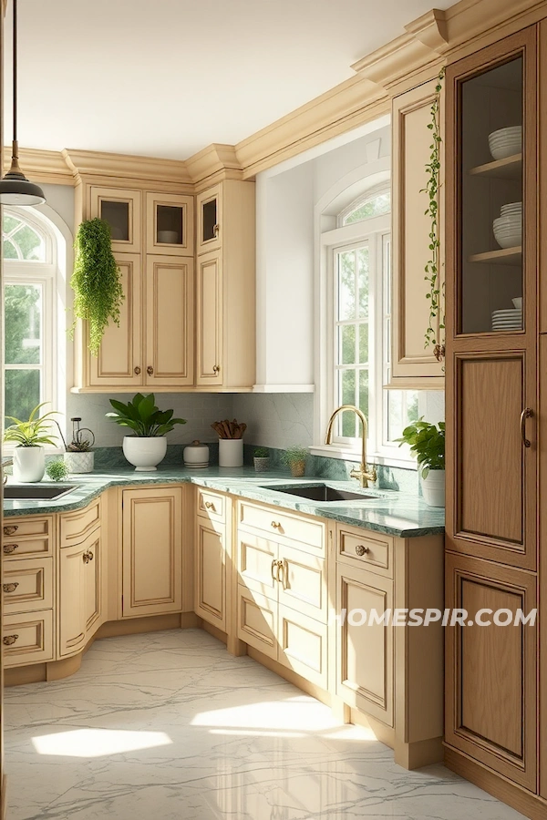 Luxury Kitchen Enhanced by Natural Elements Luxury Kitchen Enhanced by Natural Elements