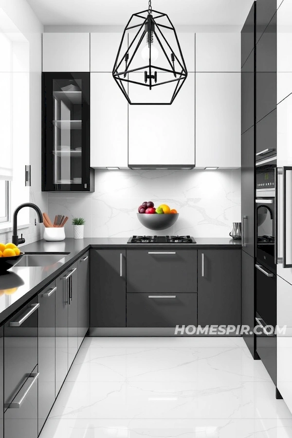 Marble Backsplash Highlighting Bold Kitchen Design Marble Backsplash Highlighting Bold Kitchen Design
