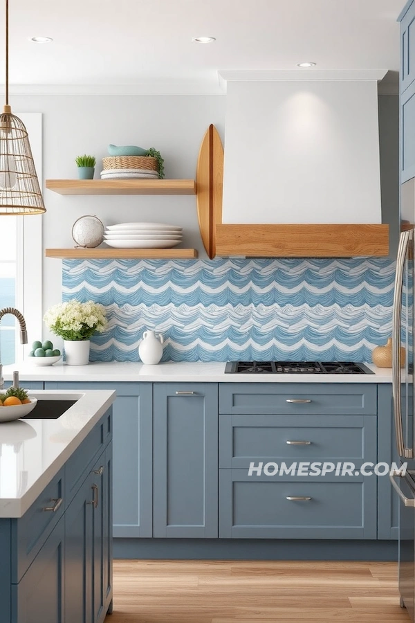 Marine Motifs in Modern Kitchen Spaces Marine Motifs in Modern Kitchen Spaces