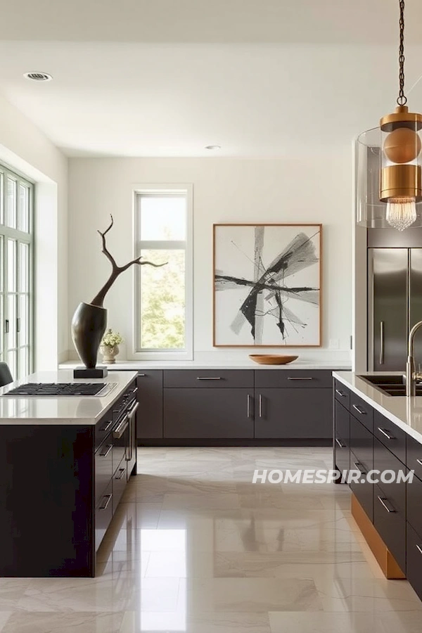 Modern Art Elevates Sophisticated Kitchen Decor Modern Art Elevates Sophisticated Kitchen Decor