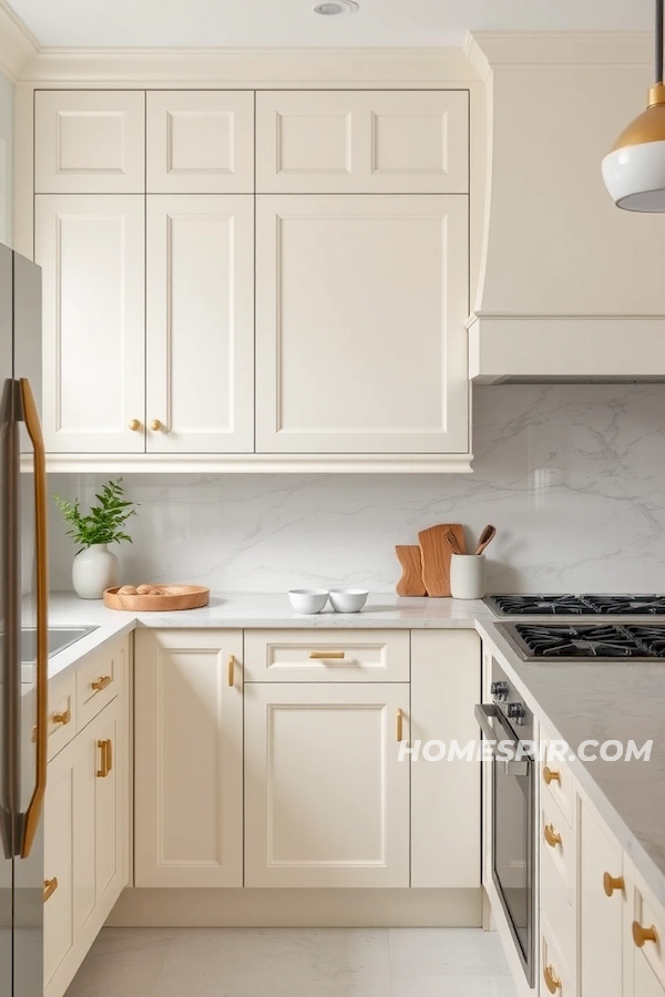 Modern Marble Backsplash with Vintage Elegance Modern Marble Backsplash with Vintage Elegance