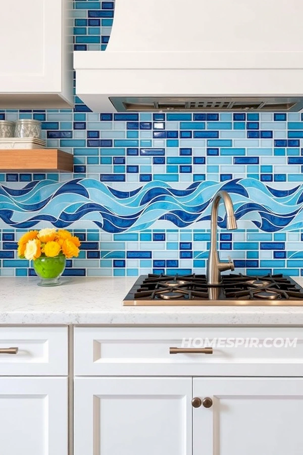 Modern Surf House Vibrant Color Wall Kitchen Design Modern Surf House Vibrant Color Wall Kitchen Design