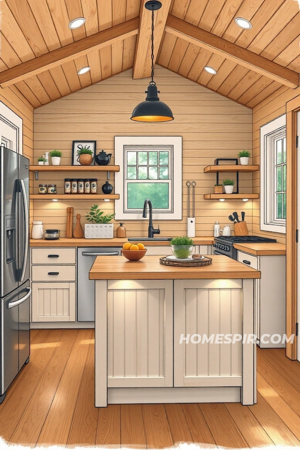 Multifunctional Kitchen Island in Tiny Kitchen Multifunctional Kitchen Island in Tiny Kitchen