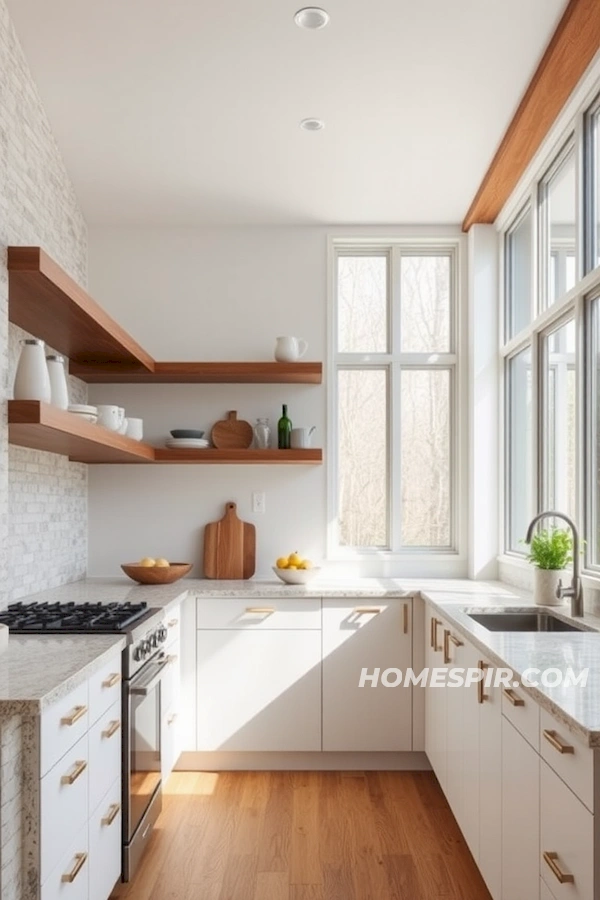 Natural Wood and Stone in Modern Kitchen Natural Wood and Stone in Modern Kitchen
