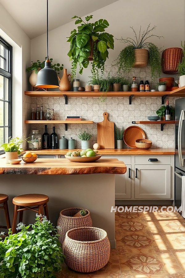 Nature-Inspired Eclectic Kitchen Design Nature-Inspired Eclectic Kitchen Design