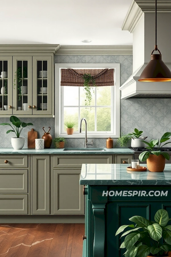 Nature-Inspired Elegance with Marble and Greenery Nature-Inspired Elegance with Marble and Greenery