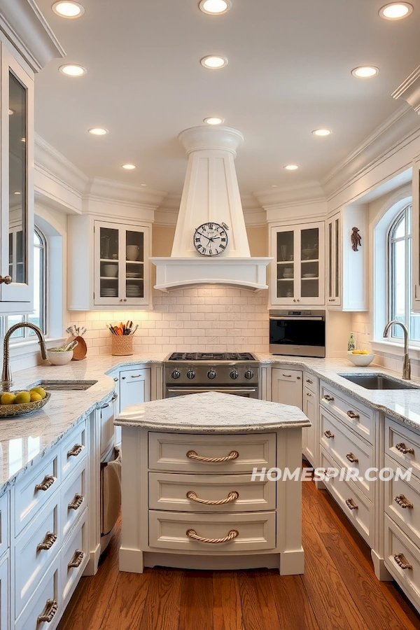 Nautical Kitchen with Lighthouse Beam Ambiance Nautical Kitchen with Lighthouse Beam Ambiance