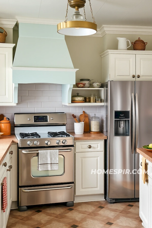 Old and New Blend in Vintage Kitchen Old and New Blend in Vintage Kitchen