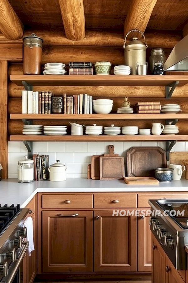 Open Shelving Highlights Vintage Charm Open Shelving Highlights Vintage Charm