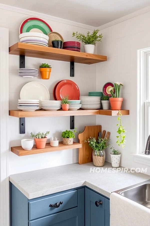 Optimize Space with Floating Shelves Optimize Space with Floating Shelves