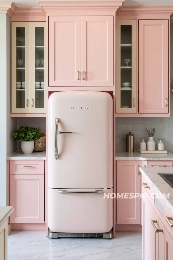 Pastel Cabinetry with Stainless Accents Pastel Cabinetry with Stainless Accents