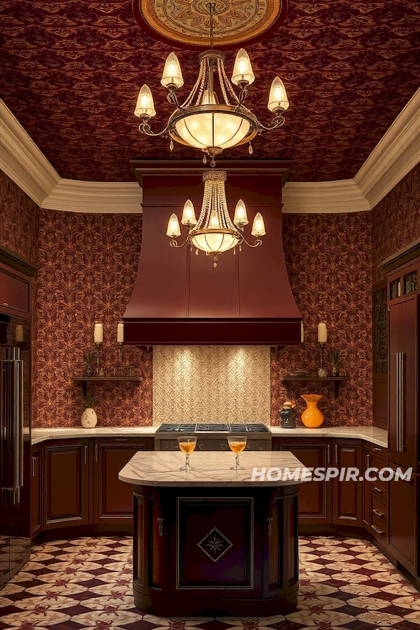 Plum and Champagne Diamond Walls Plum and Champagne Diamond Walls