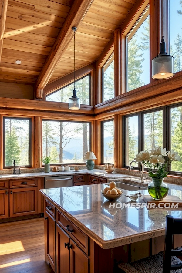 Reflective Surfaces and Natural Views in Kitchen Reflective Surfaces and Natural Views in Kitchen