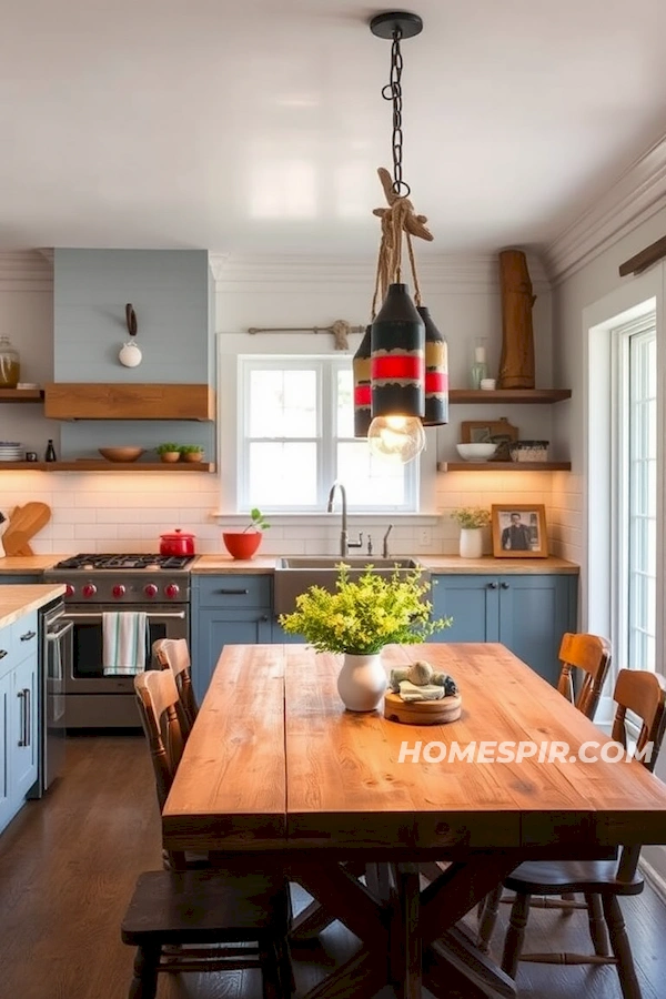 Repurposed Buoy Pendant Lighting in Surf House Repurposed Buoy Pendant Lighting in Surf House