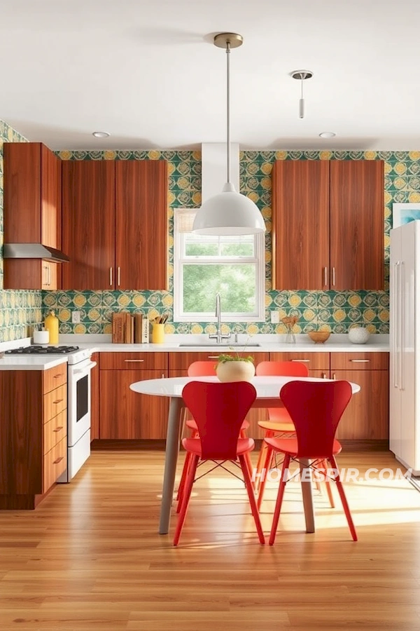 Retro and Contemporary Teak Wood Kitchen Retro and Contemporary Teak Wood Kitchen