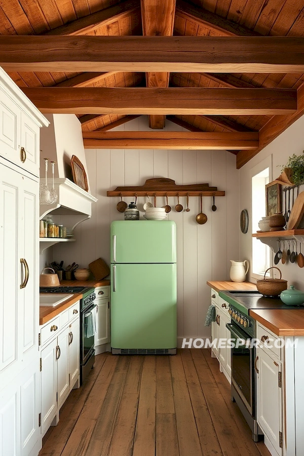 Retro Charm with Wooden Beams Kitchen Retro Charm with Wooden Beams Kitchen