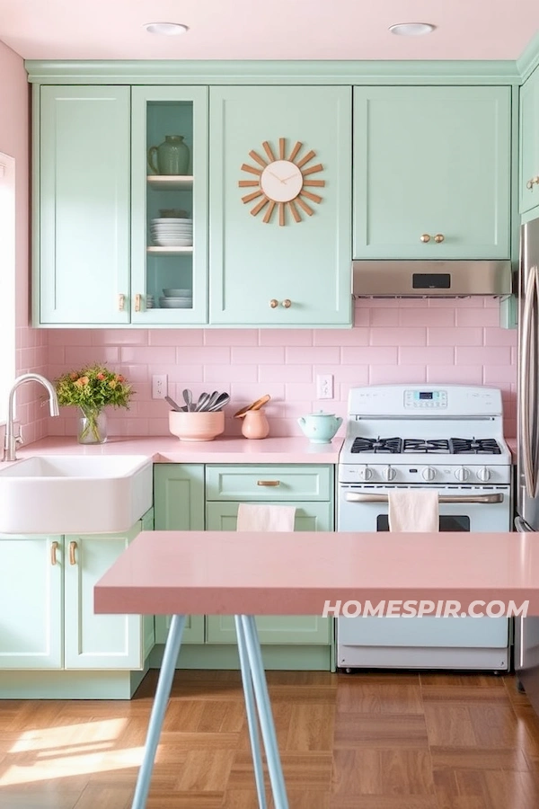 Retro-Inspired Pastel Mid-Century Kitchen Design Retro-Inspired Pastel Mid-Century Kitchen Design