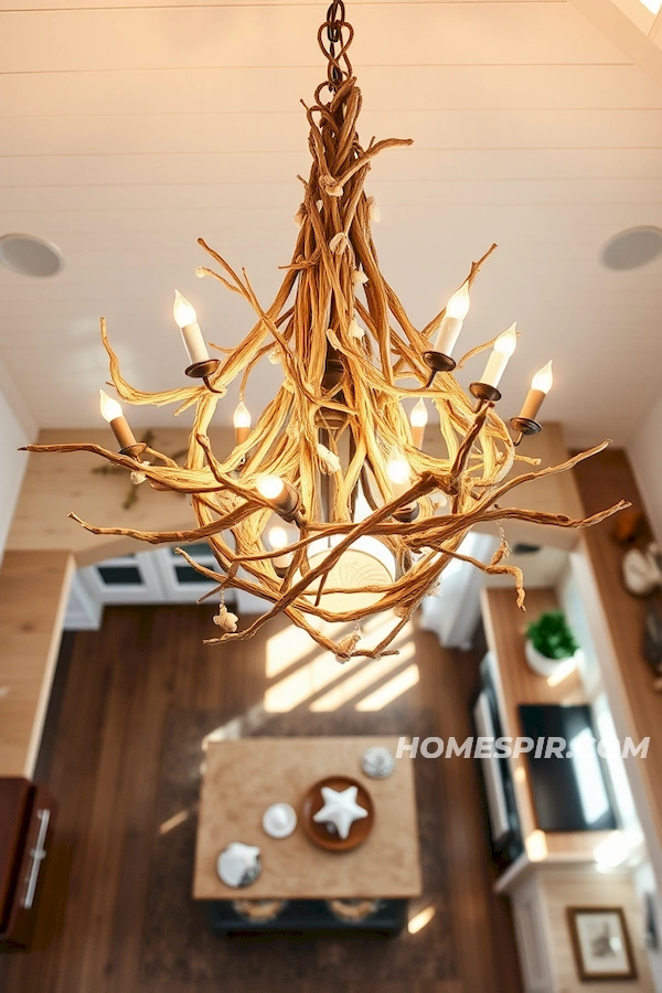 Rustic Driftwood Lighting for Coastal Charm Rustic Driftwood Lighting for Coastal Charm