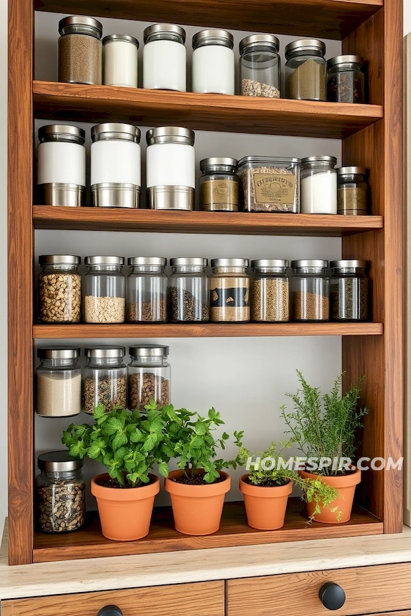 Rustic Meets Glass in Kitchen Storage Rustic Meets Glass in Kitchen Storage