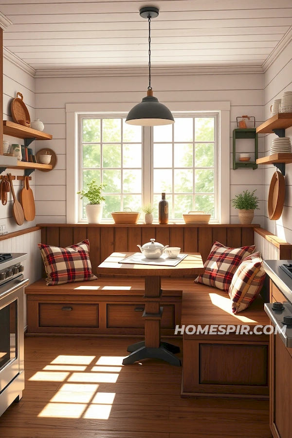 Rustic Shiplap Breakfast Nook Design Rustic Shiplap Breakfast Nook Design