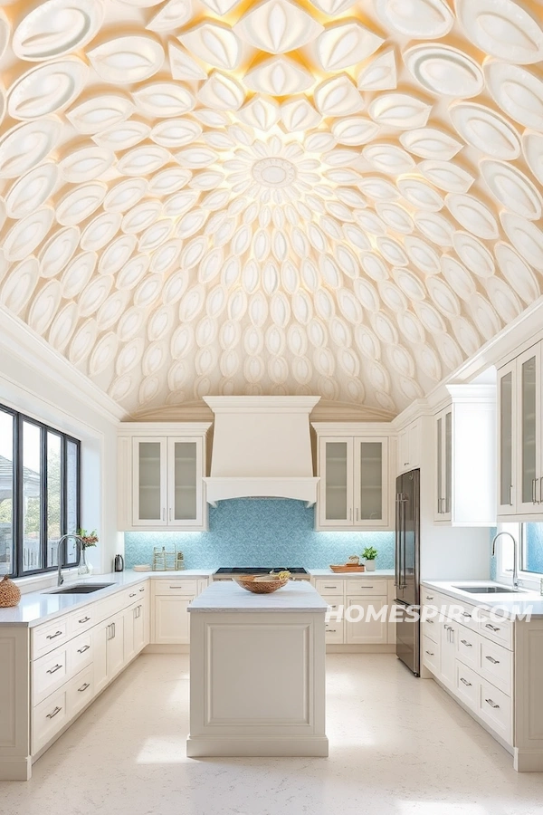 Seaside Retreat Kitchen with Pearl Accents Seaside Retreat Kitchen with Pearl Accents