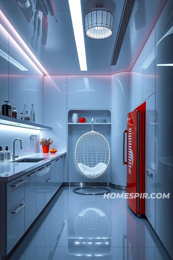Sleek and Streamlined Futuristic Kitchen Design Sleek and Streamlined Futuristic Kitchen Design