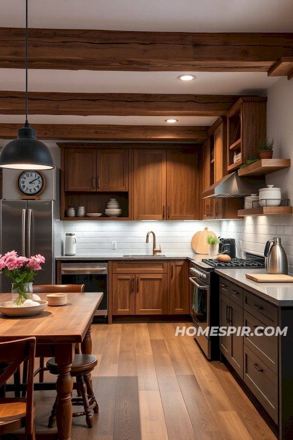 Smart Kitchen with Rustic Elements and Technology Smart Kitchen with Rustic Elements and Technology