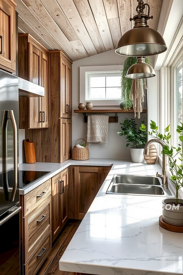 Smooth Marble Distressed Wood Smooth Marble Distressed Wood