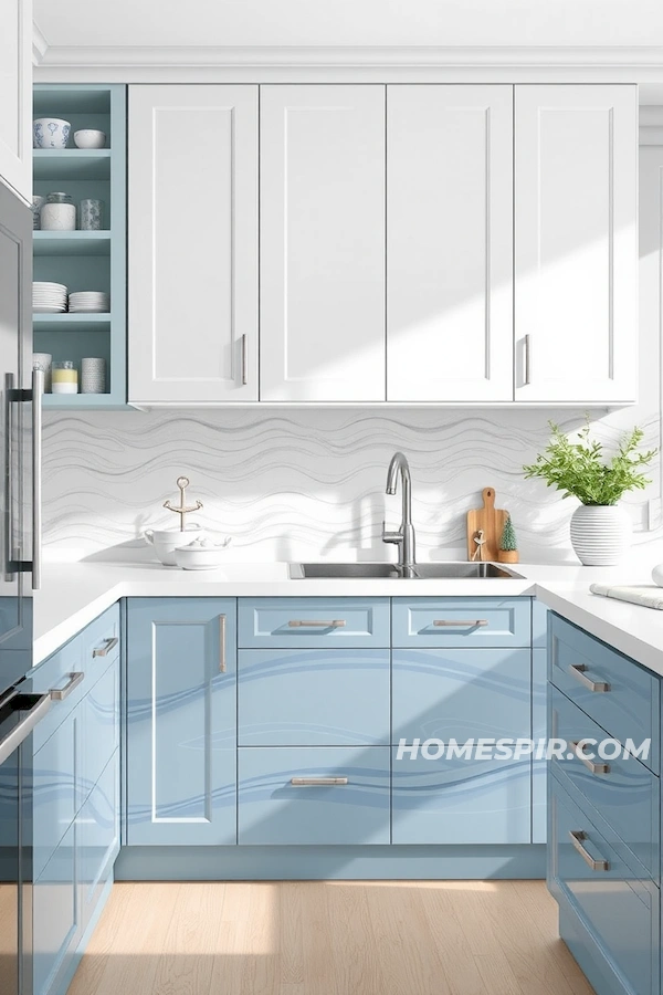 Soft Close Drawers with Ocean Inspiration Soft Close Drawers with Ocean Inspiration